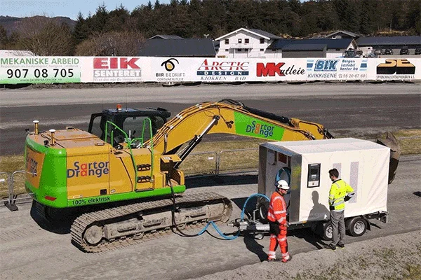 Professional Explanation of Electric Excavator for Emergency Charging with PowerOnTheGo