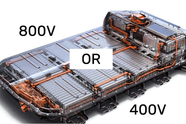 between 400V and 800V EV architectures